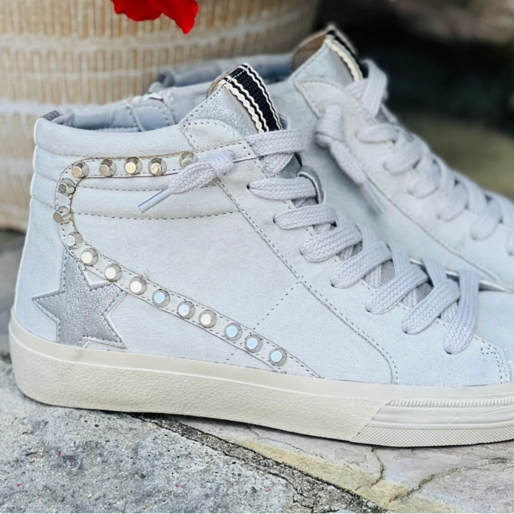 Shu Shop RIRI grey high top women’s sneakers